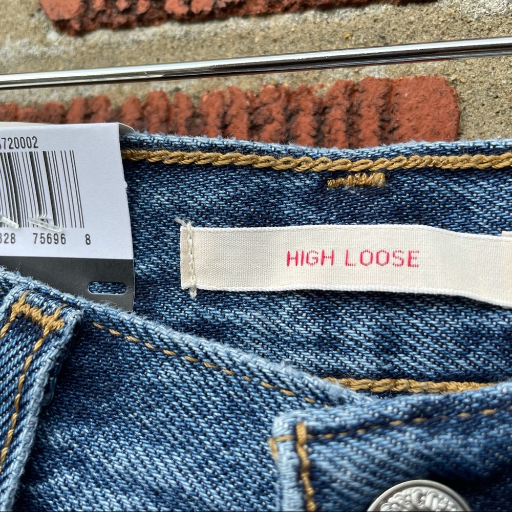 🆕 Levi's High Loose Wide Straight Leg Jeans - Picture 10 of 12